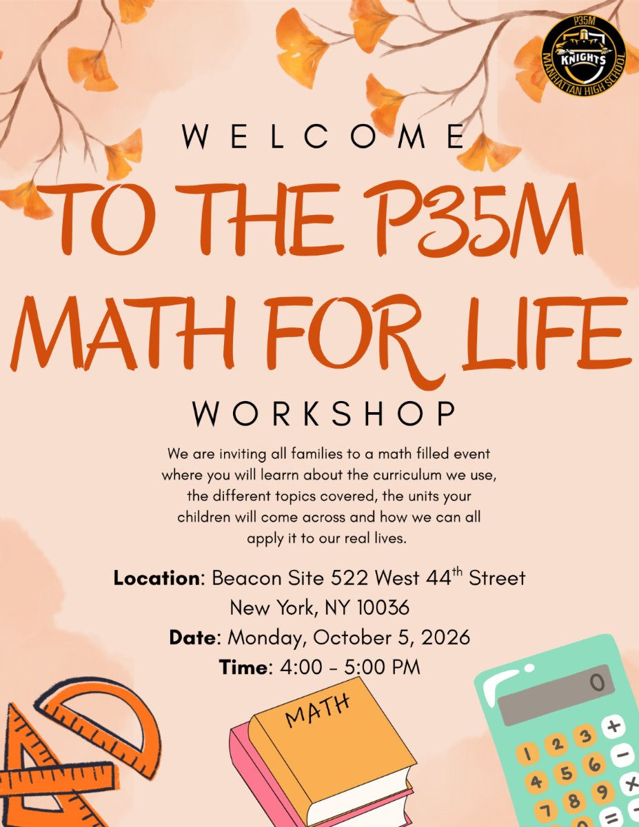 Math for Life Workshop, Monday, October 19 4-5 pm